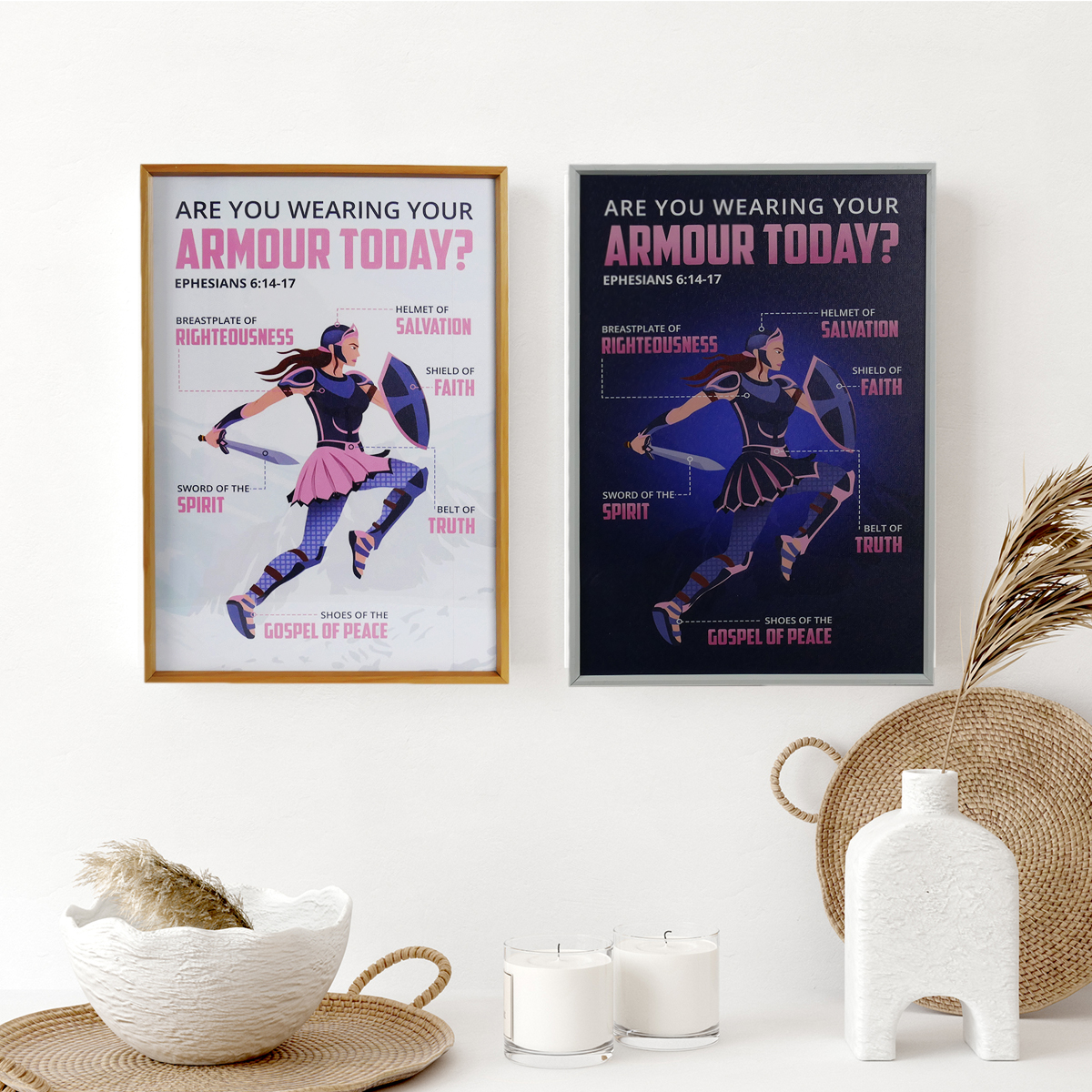 Armour of God for Girls Wall Art