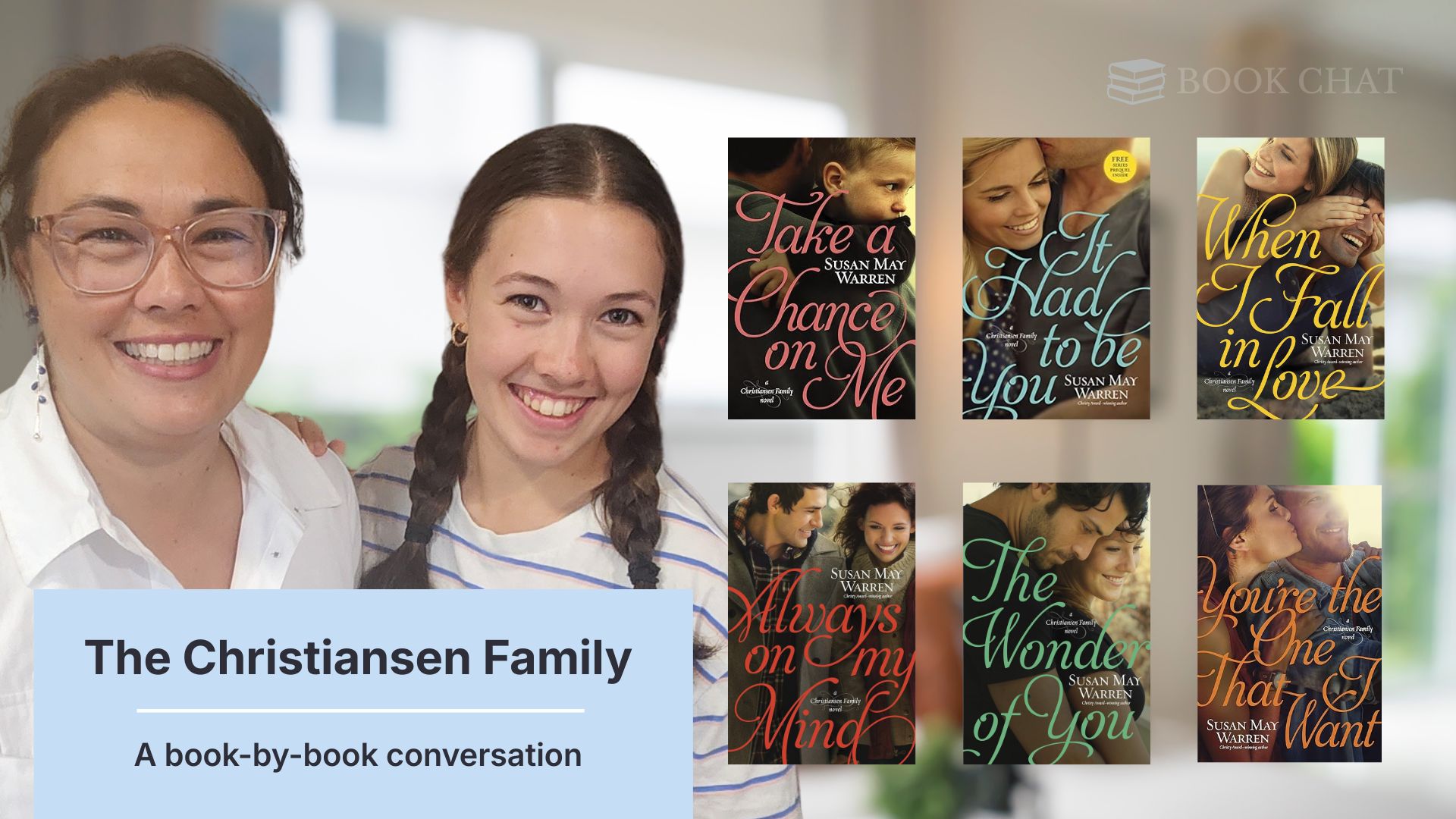 The Christiansen Family Series by Susan May Warren — A Book-by-Book Conversation (With Videos + Book Links)